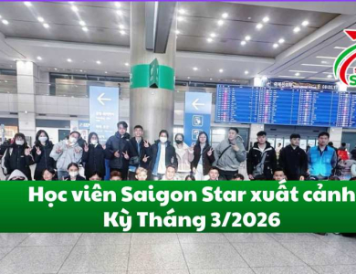 Du học Hàn Quốc: Học viên Saigon Star xuất cảnh kỳ T3/2026